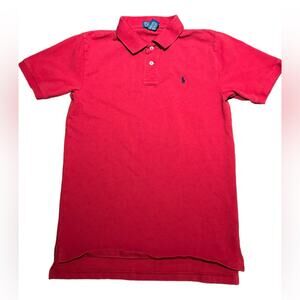 Polo Ralph Lauren Boys/Youth XL (20) Red Pique Polo Style Shirt